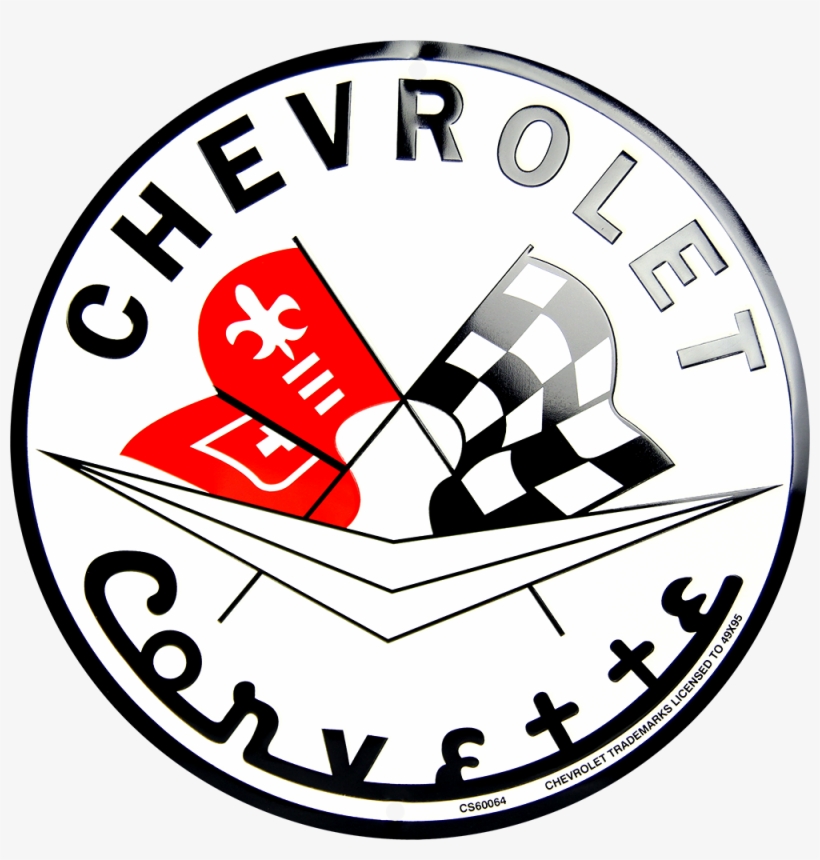 Cs Chevrolet Circle Sign Hangtime - Vintage Chevrolet Corvette Sign, transparent png