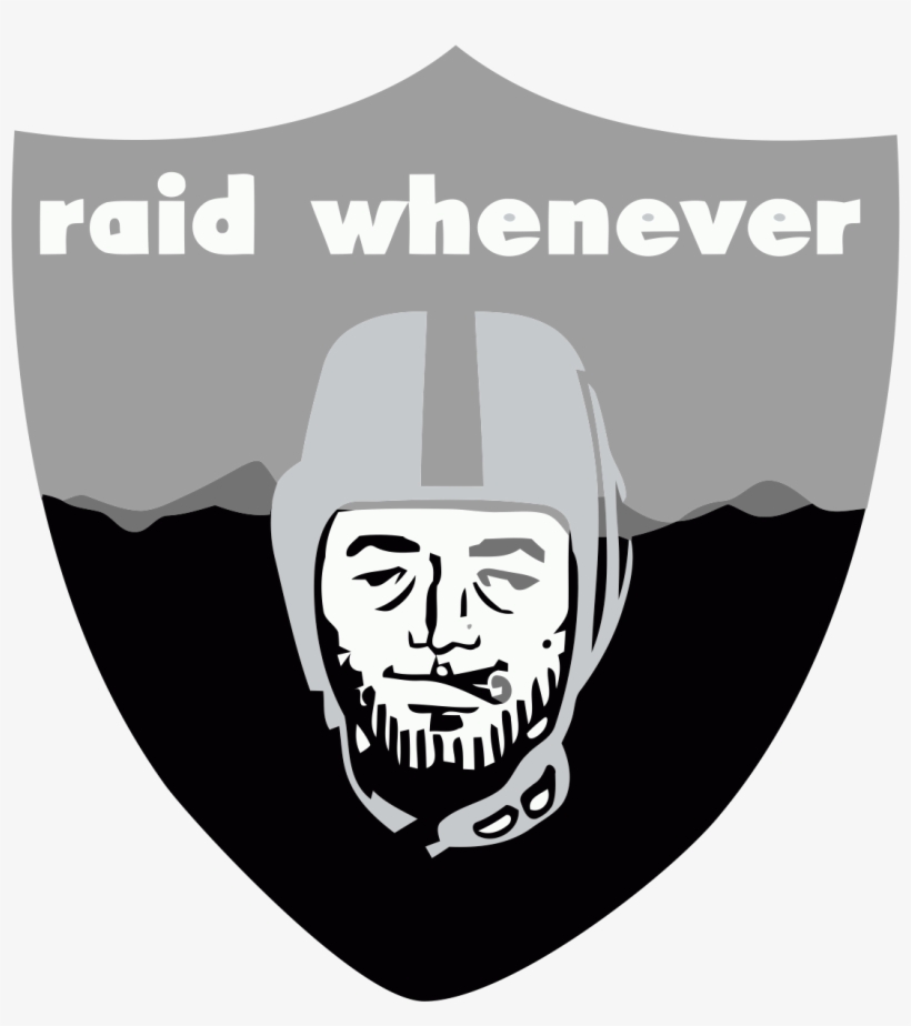 Iron On Stickers - Oakland Raiders Smoke Weed, transparent png