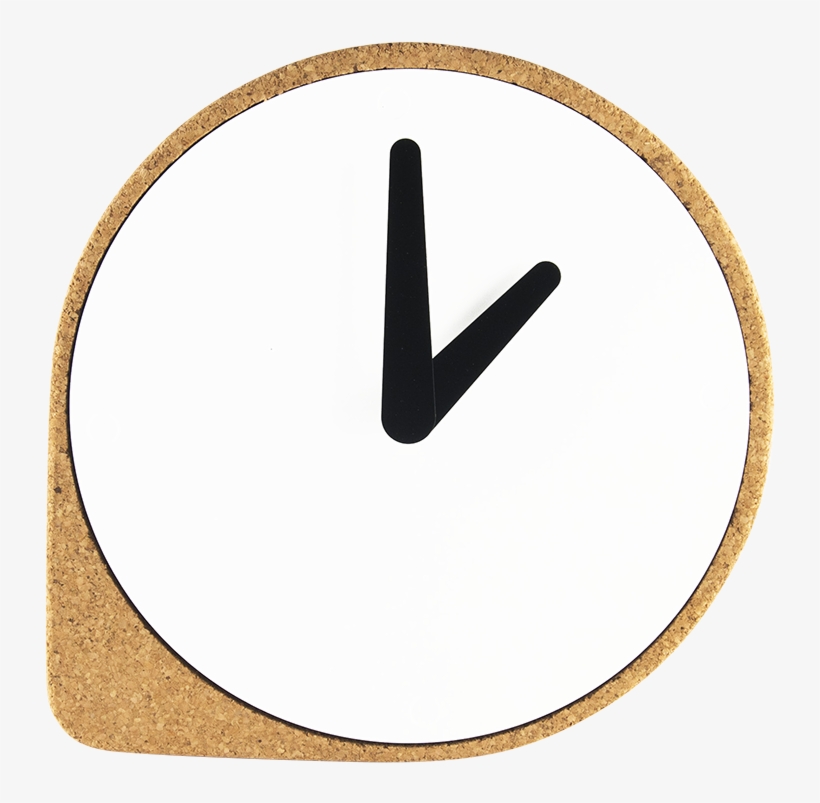 Clork, Cork Clock, Natural - Wall Clock, transparent png