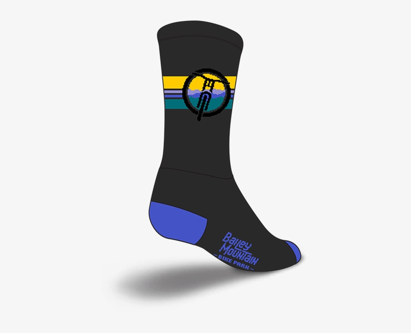 Bailey Mountain Logo Socks - Sock, transparent png