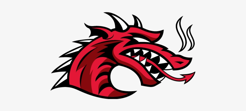 Secondary Logo - Cortland Red Dragons Logo, transparent png