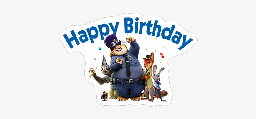 Viber Sticker «zootopia» - Zootopia Themed Birthday Party, transparent png