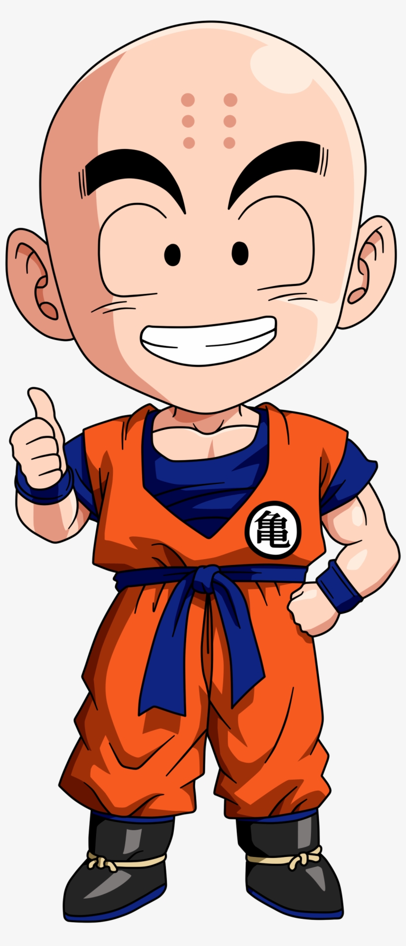 Big Head Krillin - Dragon Ball Chibi Krillin, transparent png