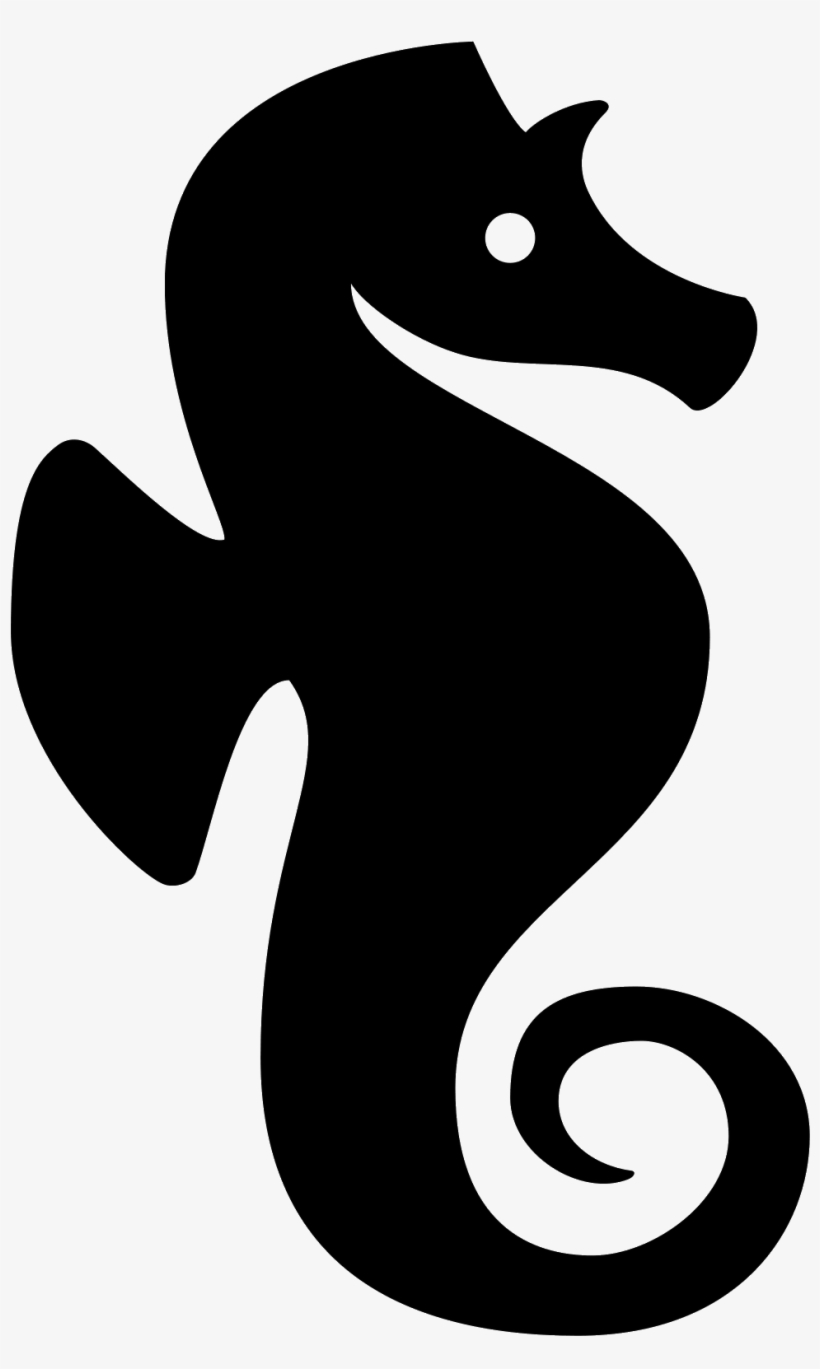 Seahorse Silhouette Png Graphic - Silueta Caballito De Mar, transparent png