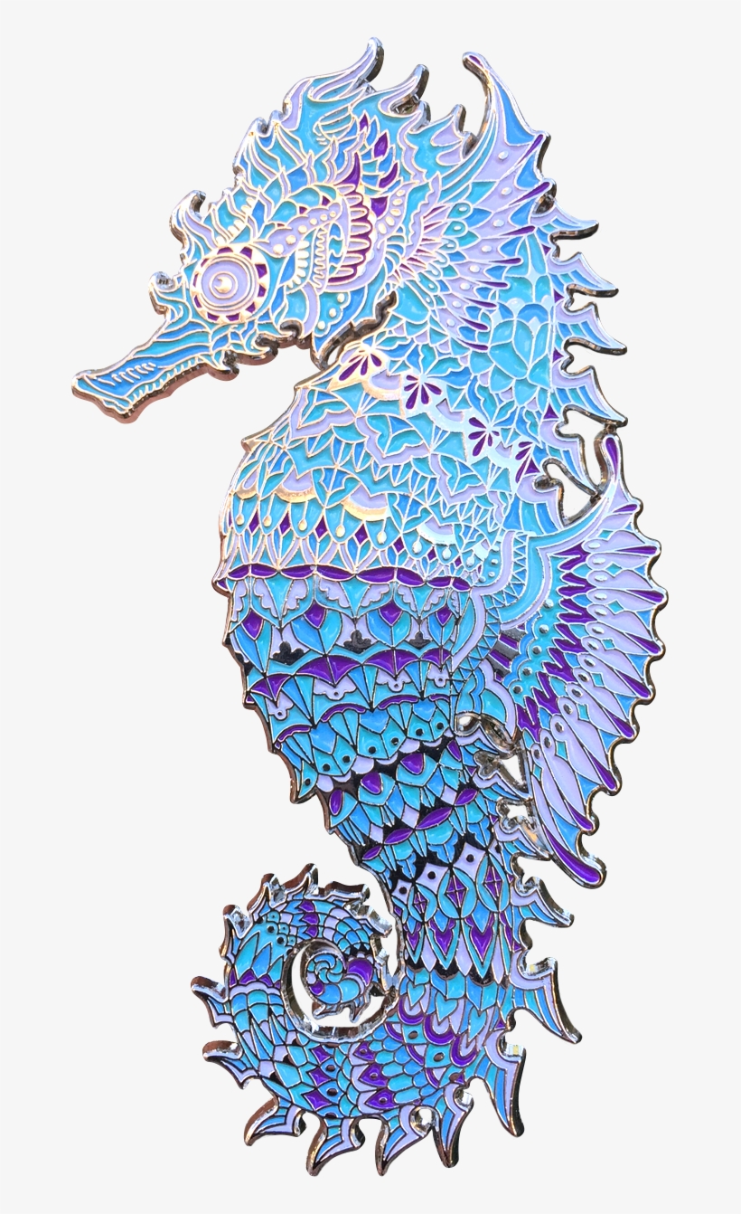 Crystal Seahorse Pin - Seahorse Pin, transparent png