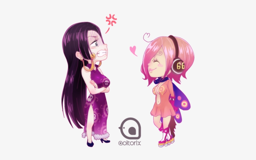 I Could Not Resist, I Had To Draw Hancock And Reiju - Boa Hancock Vs Reiju, transparent png