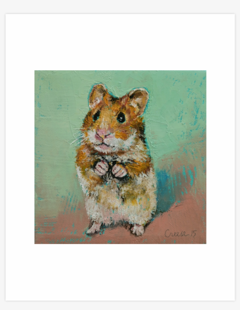 Find The Perfect Hamster Ball And Save Up To 70 Off - Canvas On Demand Hamster By Michael Creese Painting, transparent png