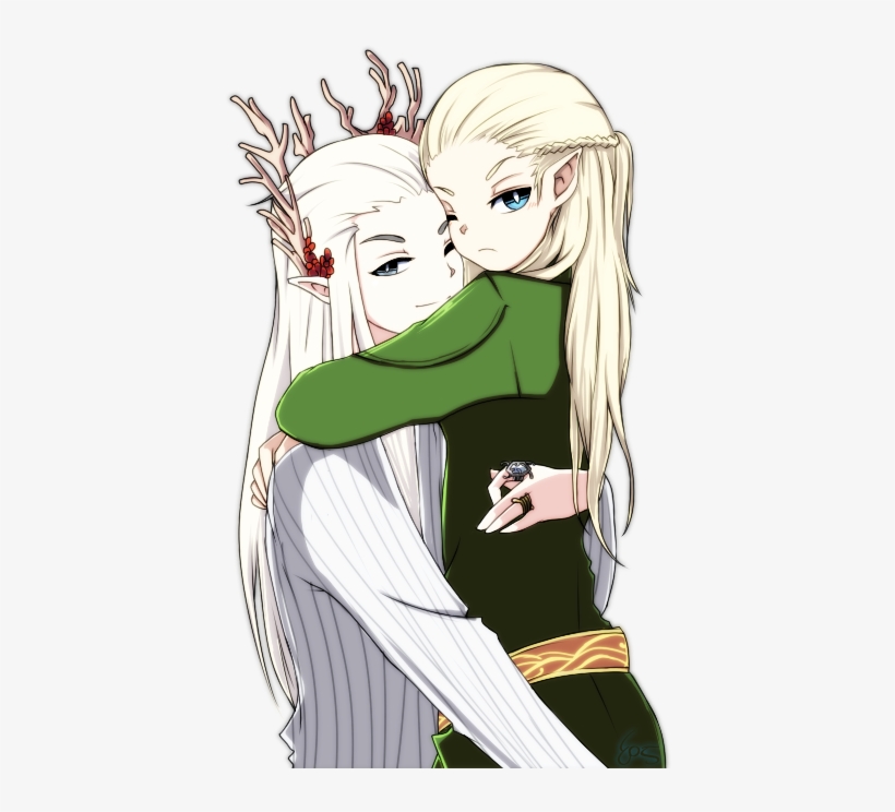 Thranduil And Young Legolas By Farorue On Deviantart - Young Legolas, transparent png