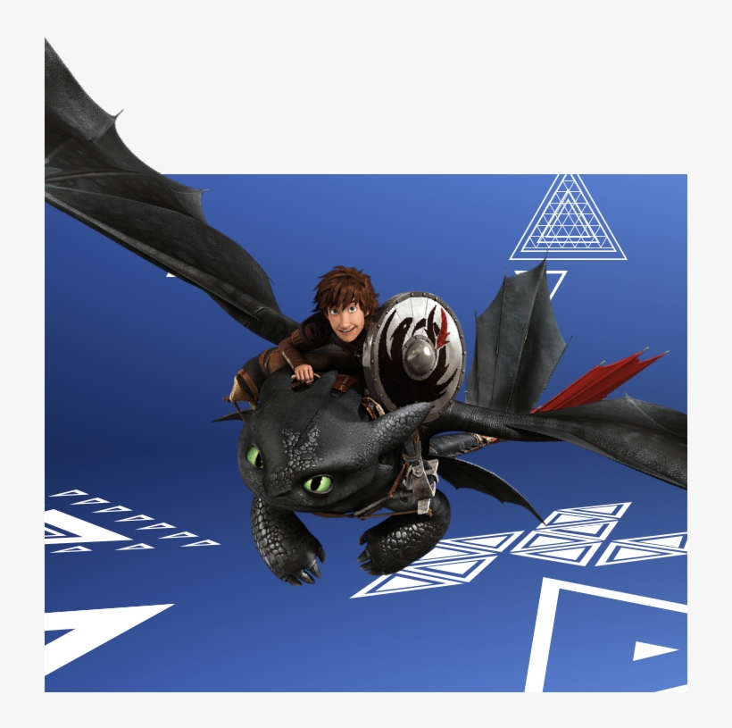 Hiccup & Toothless, transparent png