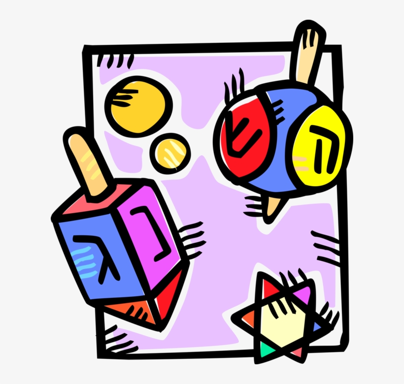 Vector Illustration Of Jewish Holiday Of Chanukah Hanukkah, transparent png