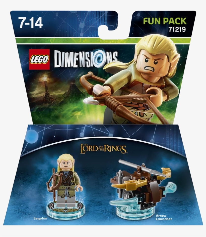 Lego Dimensions Fun Pack Lord Of The Rings Legolas - Lego Dimensions Lord Of The Rings Fun Pack, transparent png