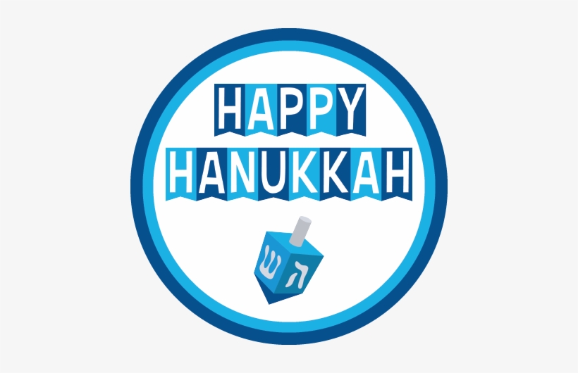 Hanukkah Napkin Knot - Happy Hanukkah Dreidel, transparent png