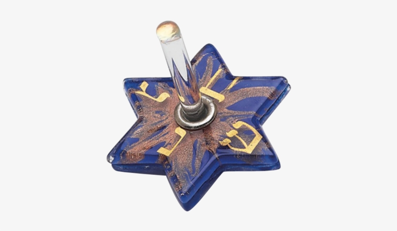 Star Dreidel - Copper Blue Jewish Star Dreidel, transparent png