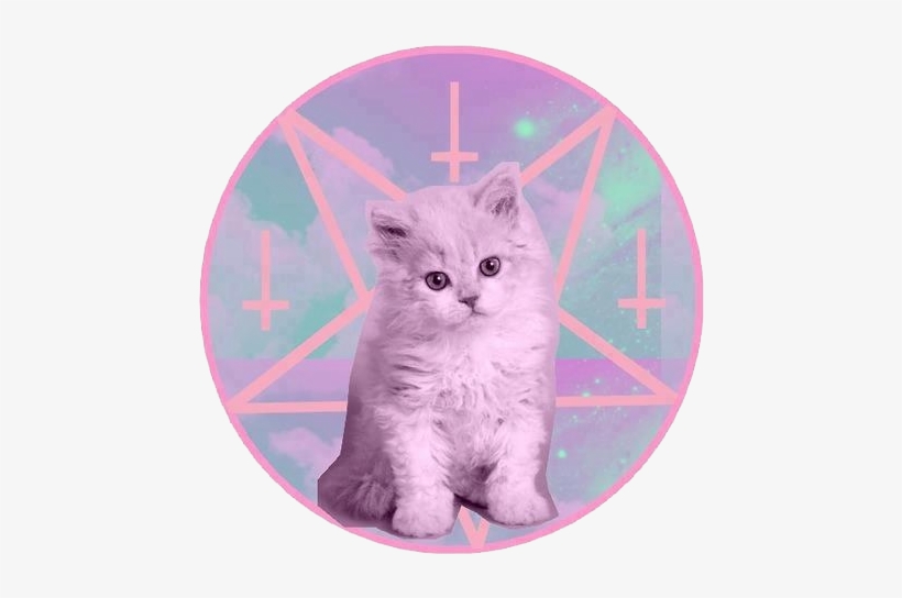 Special Episode Of Pastel Grunge Coming Soon - Pastel Goth Cat, transparent png