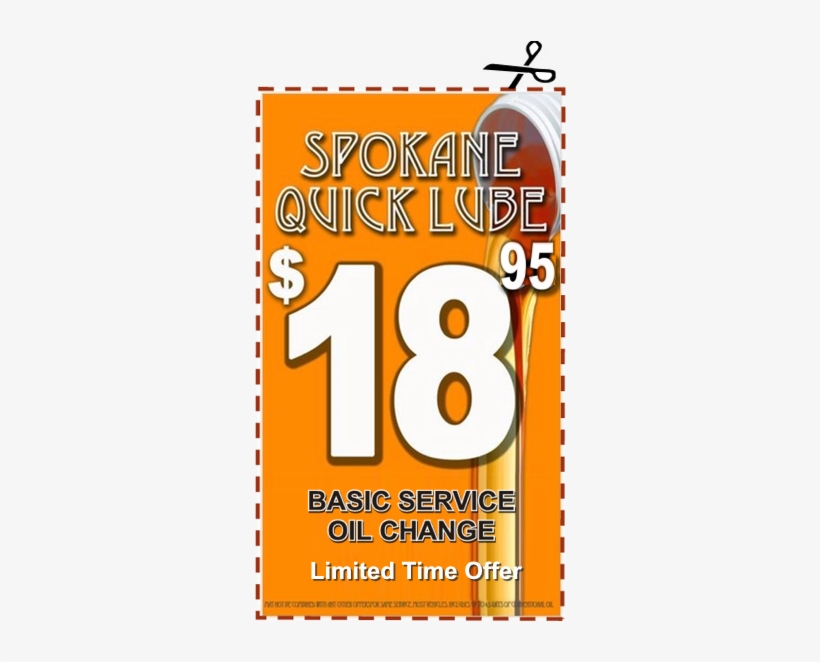 Sql Basic Oil Change Coupon Lto2 580w - Spokane Quick Lube, transparent png