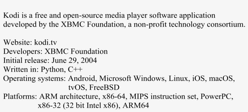 Kodi Is A Free And Open - Kodi, transparent png