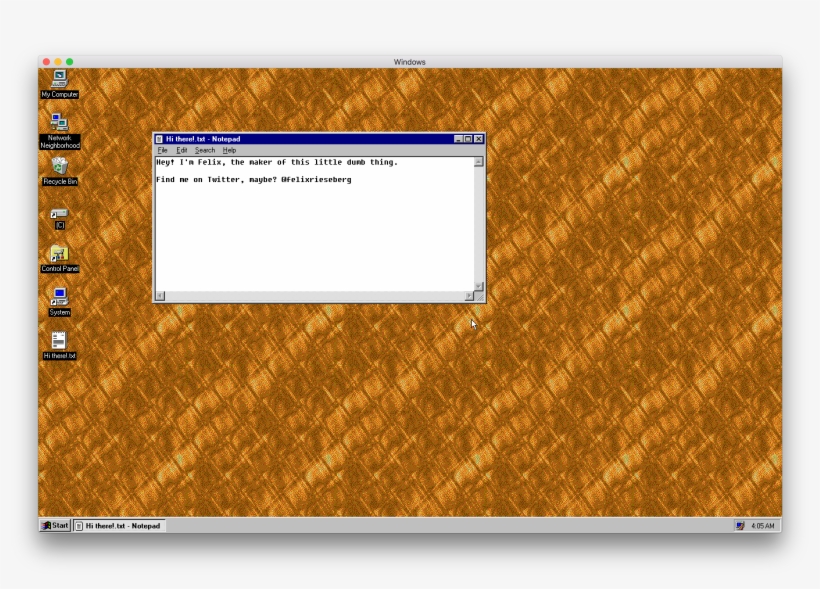Screen Shot 2018 08 25 At - Windows95 V1 1, transparent png