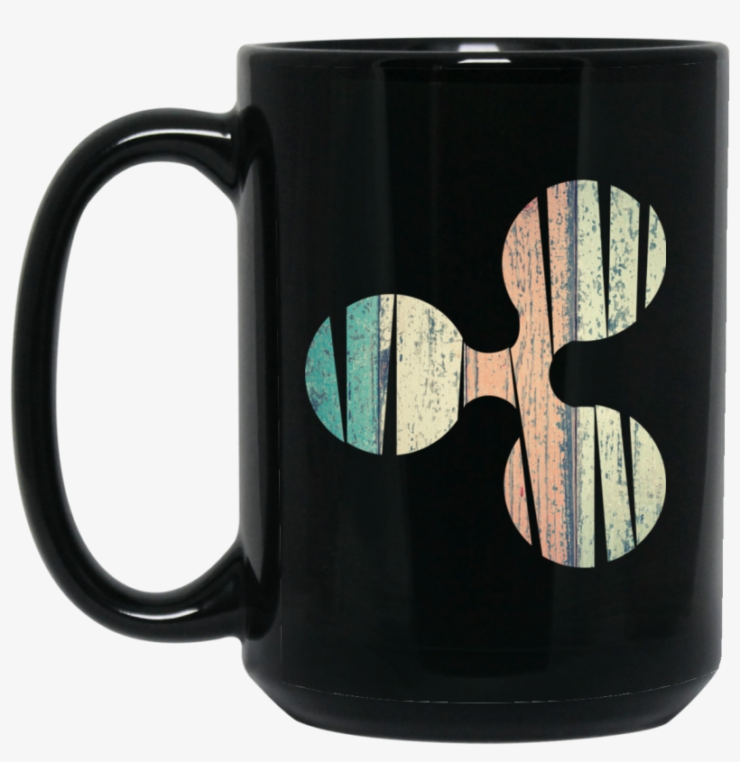 Ripple Black Coffee Mug - Mug, transparent png