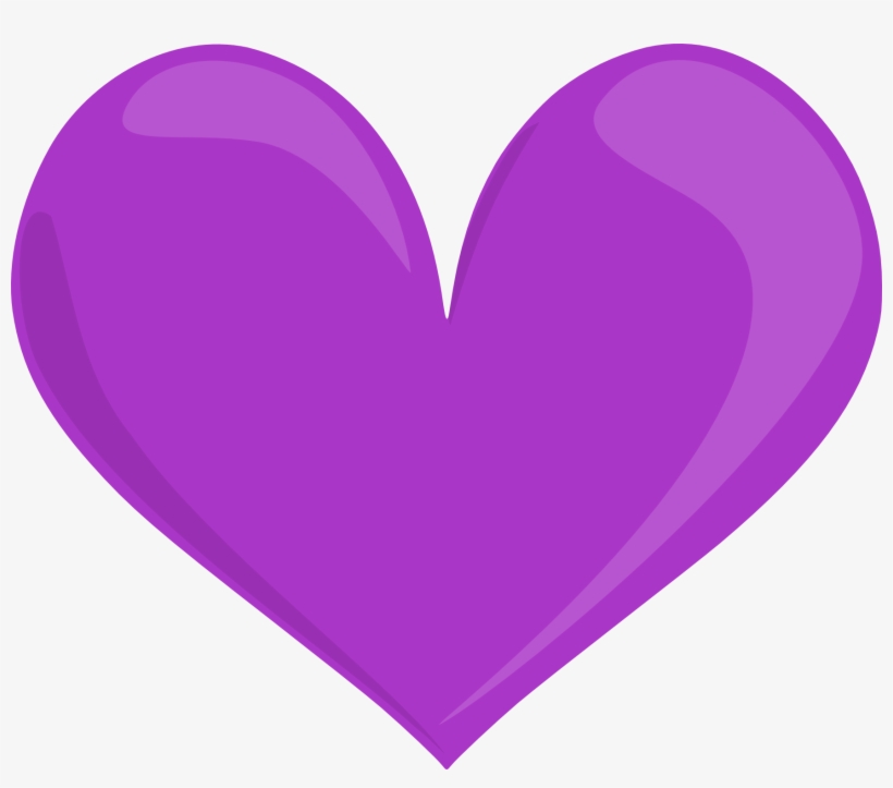 Yellow Heart Purple Heart - Purple Heart No Background, transparent png