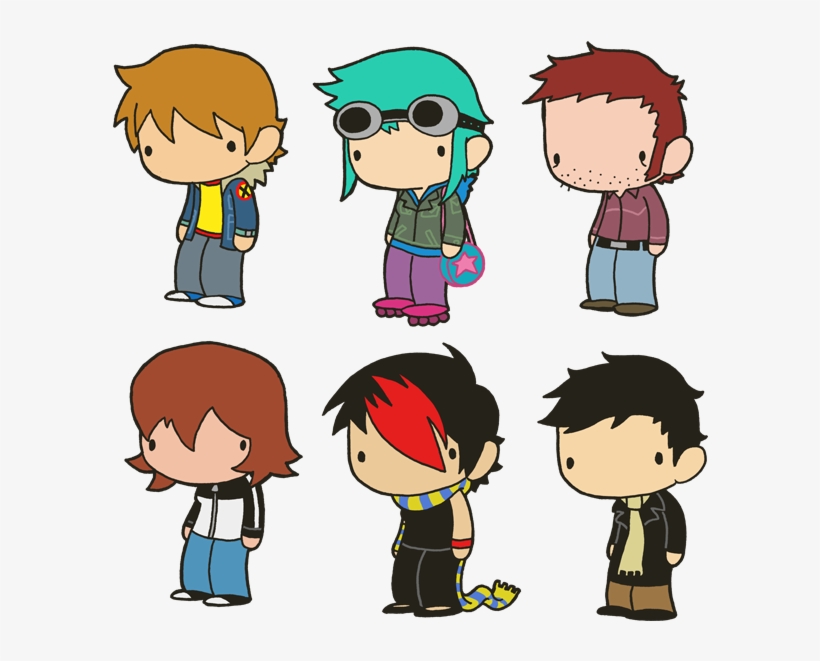 32 Images About Scott Pilgrim Vs The World - Scott Pilgrim Ramona Flowers Art, transparent png