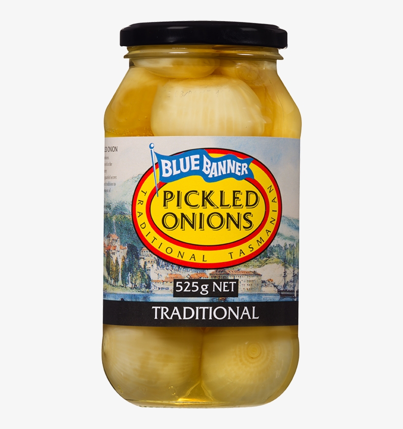 Blue Banner Pickled Onions 525g - Blue Banner Onions Pickled 525g, transparent png