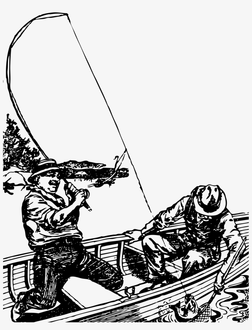 This Free Icons Png Design Of Two Men Fishing, transparent png