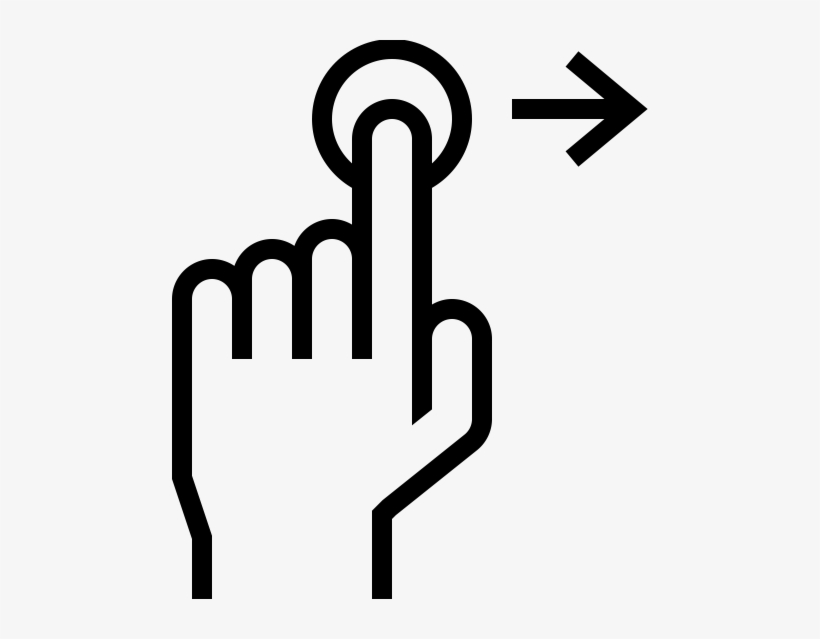 Swipe To Start The Journey - Finger, transparent png
