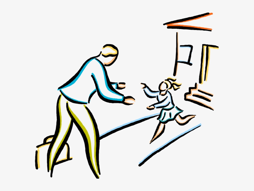 Clip Art Child Runs To Parent - Benefactor Clipart, transparent png