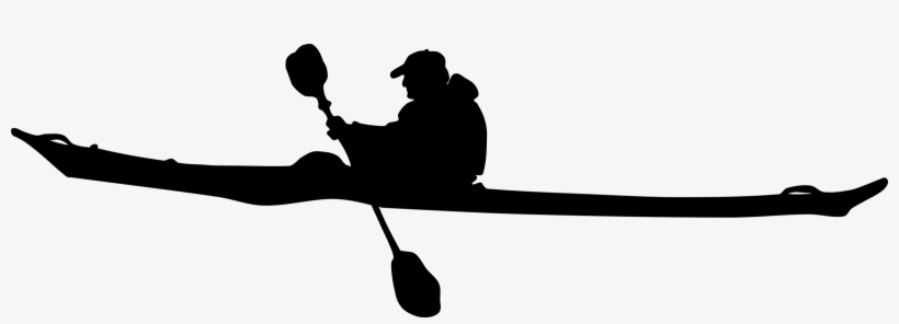 Man Boat At Getdrawings - Kayak Black And White, transparent png
