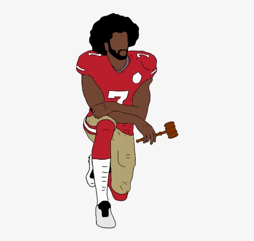 Beyond The Bison - Colin Kaepernick Kneeling Art, transparent png