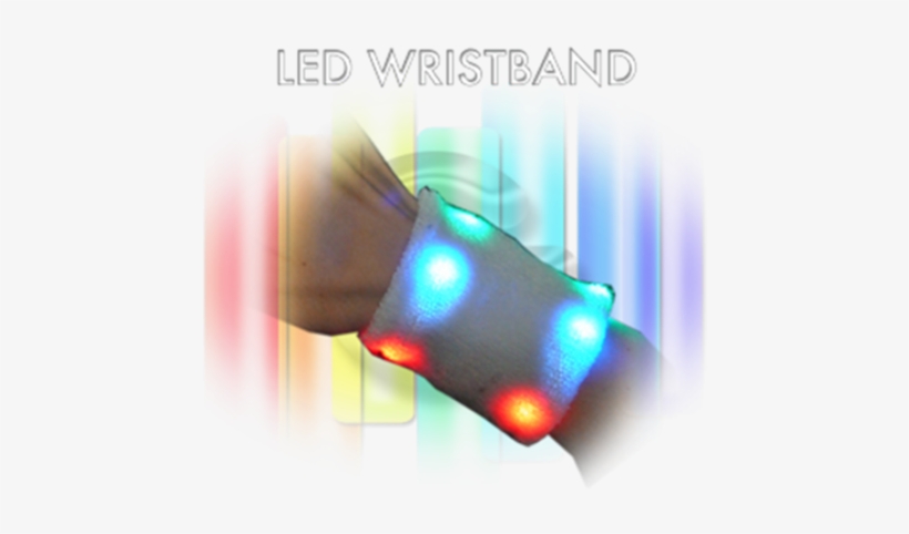 Led Flashing Wrist Band - Wrist, transparent png