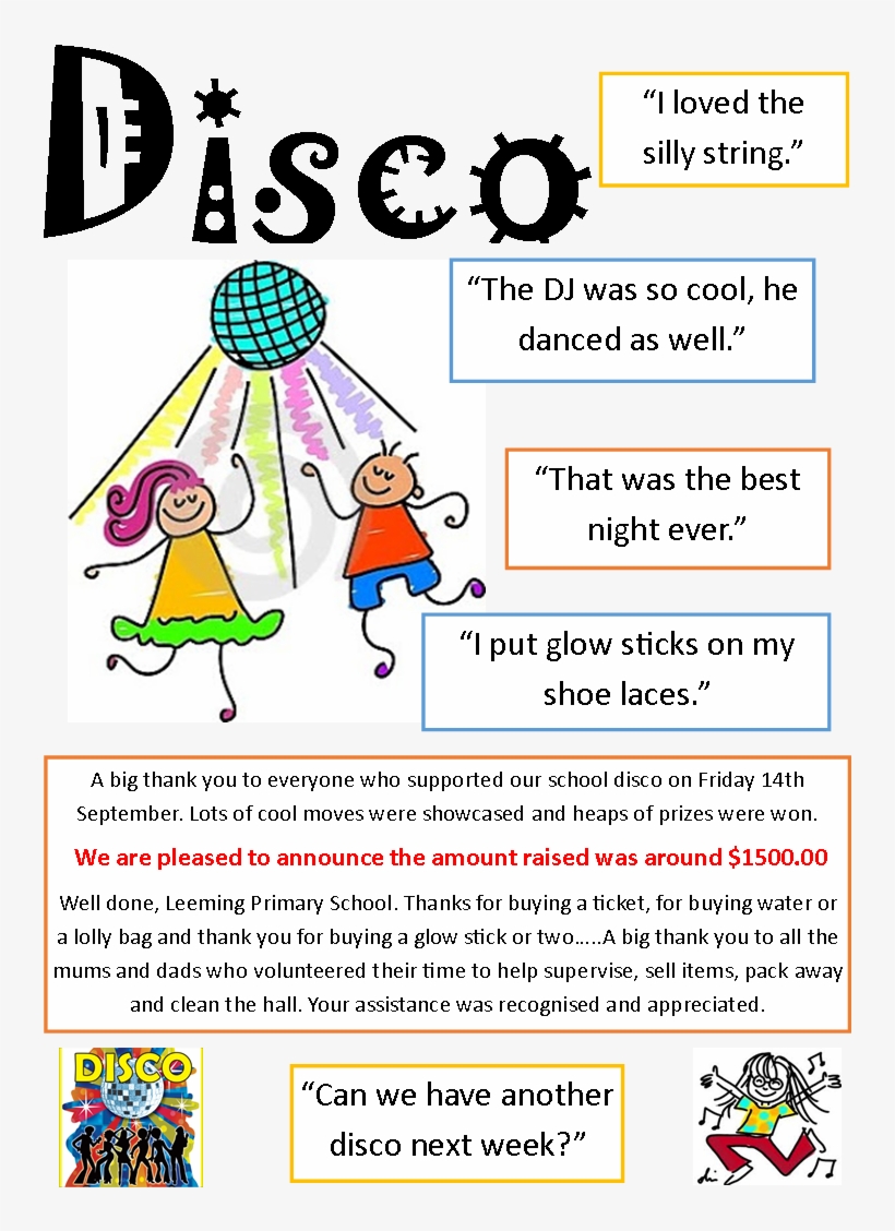 Disco News - Leeming Primary School, transparent png