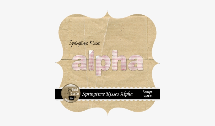 Springtime Kisses Alpha & All White Paper Pack Freebie - Bonheur, transparent png