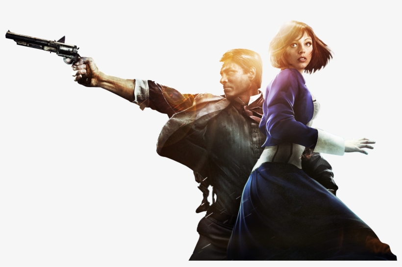 Personbioshock - Bioshock Infinite Booker & Elizabeth Poster, transparent png