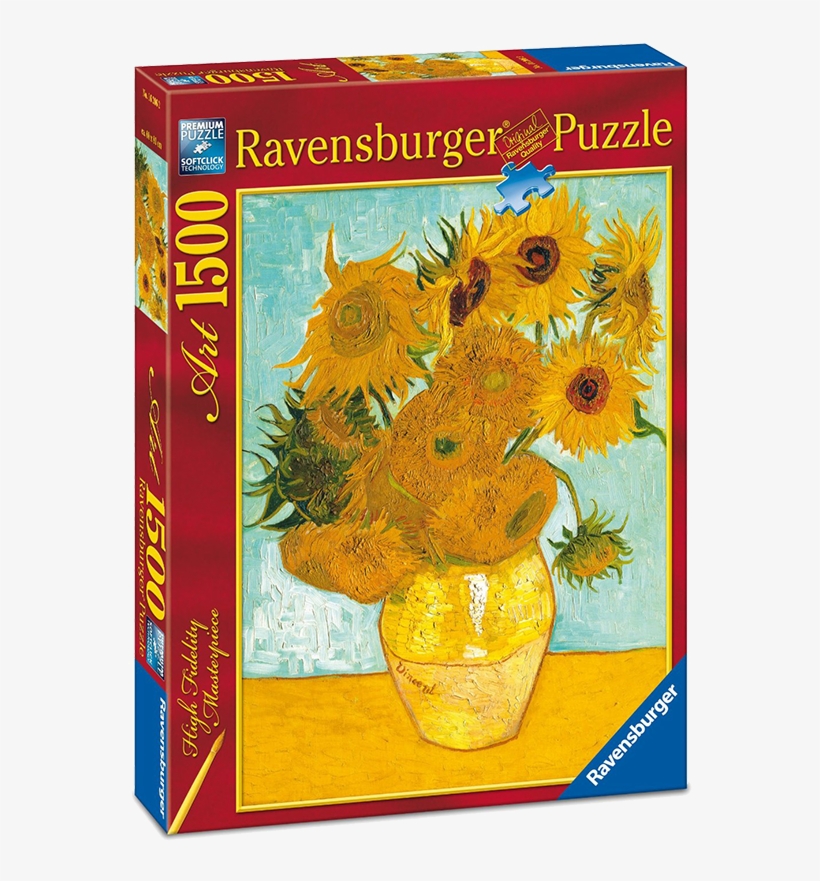 Características - Ravensburger - 16206/sunflowers Van Gogh Jigsaw Puzzle, transparent png
