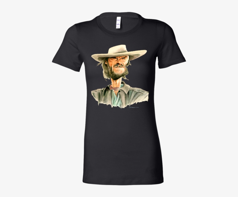 Clint Eastwood Bella Shirt - Red, White, & Blue Usa Shield Graphic Fitted Womens, transparent png