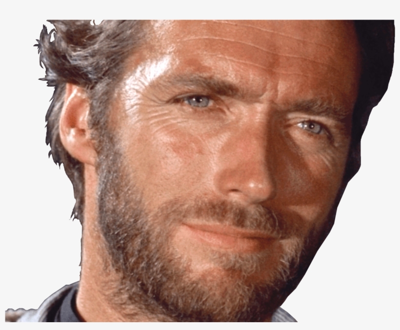 Sticker Clint Eastwood Regard Sourire Content Amuse - Clint Eastwood, transparent png
