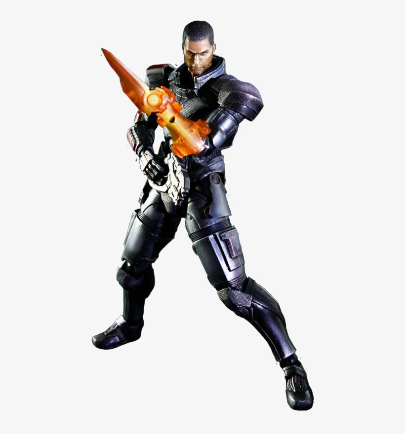 Mass - Mass Effect 3 - Commander Shepard - Play Arts Action, transparent png