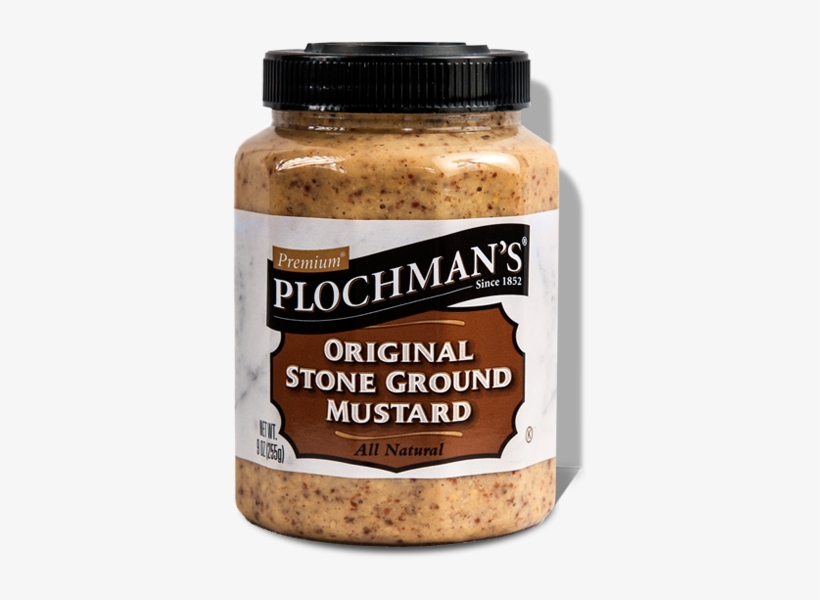 A Bottle Of Plochman's Premium Original Stone Ground - Plochman's Premium Mustard, Natural Stone Ground -, transparent png