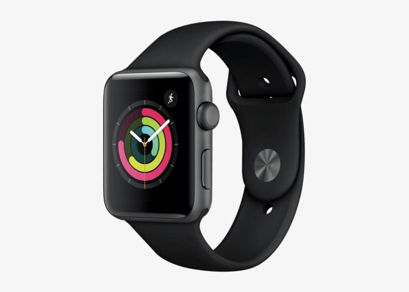 Apple Watch Series 3 Png - Apple Watch Series 3 Gps 42mm Space Gray Aluminum Case, transparent png