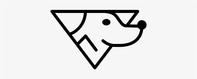 Dog Head Variant Outline Vector - Dog Outline Head, transparent png