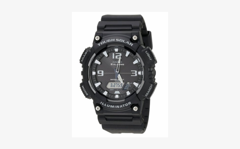 Casio Men's Aq S810w 1av Solar Sport Combination Watch - Solar Powered Watch, transparent png