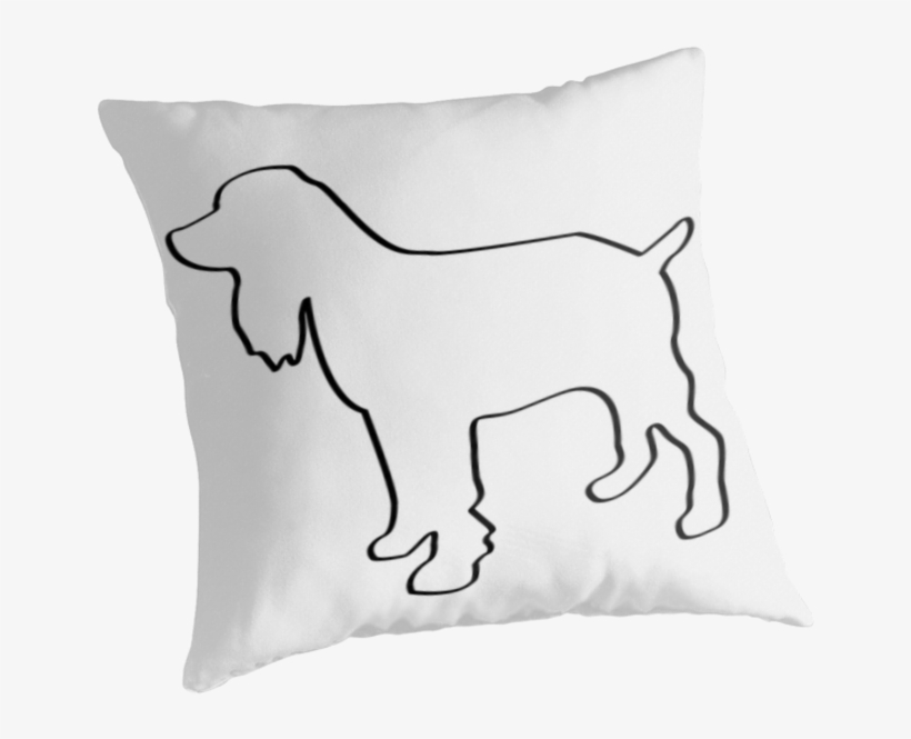 Dog Outline Cocker Spaniel Gifts By 8milesfromhome - Cocker Spaniel Outline Tattoo, transparent png
