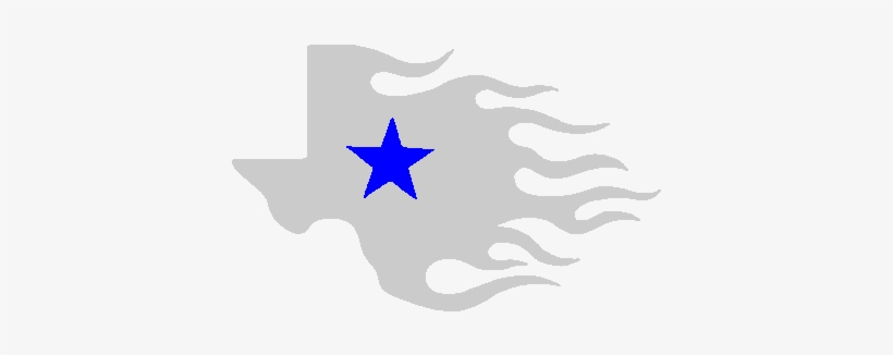 Silver/white Texas Star Flame 4 X 2 1/2" Reflective - Texas Star, transparent png