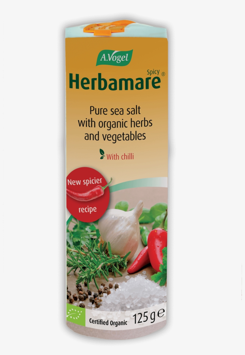 Herbamare Spicy - Bioforce Organic Herbamare Spicy Salt 125 G (pack Of, transparent png