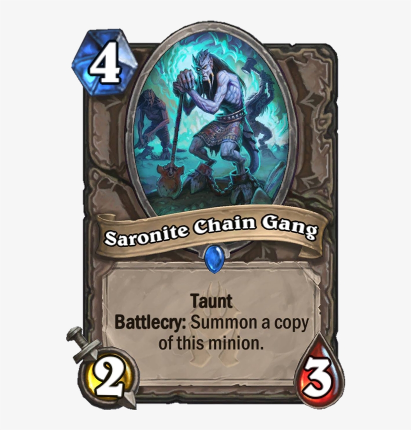 Saronite Chain Gang - Hearthstone One Night In Karazhan Cards, transparent png
