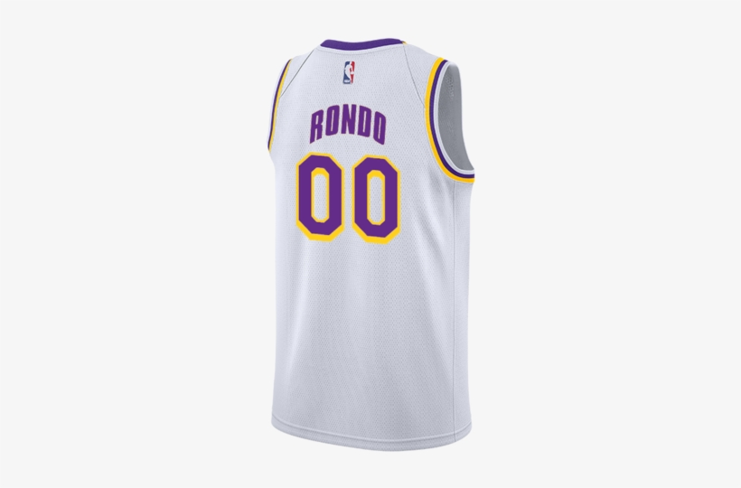 Los Angeles Lakers Rajon Rondo 2018-19 Association - Moe Wagner Lakers Jersey, transparent png