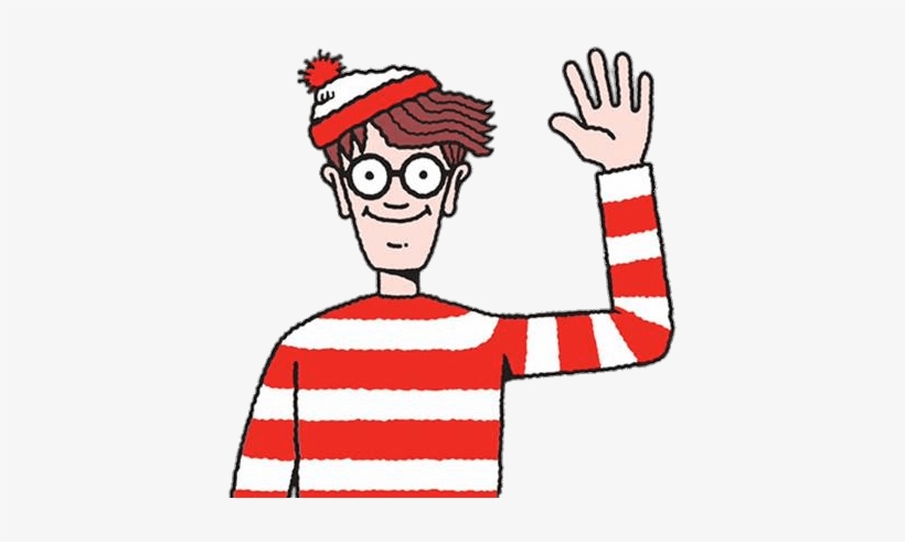 Wally Waving Goodbye Photos - Where's Wally, transparent png
