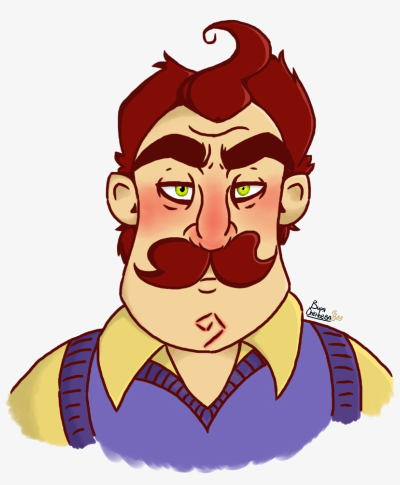 Hello Neighbor [portrait] By Wiryaoleneva Hello Neighbor - Hello Neighbor Beta Fanart, transparent png