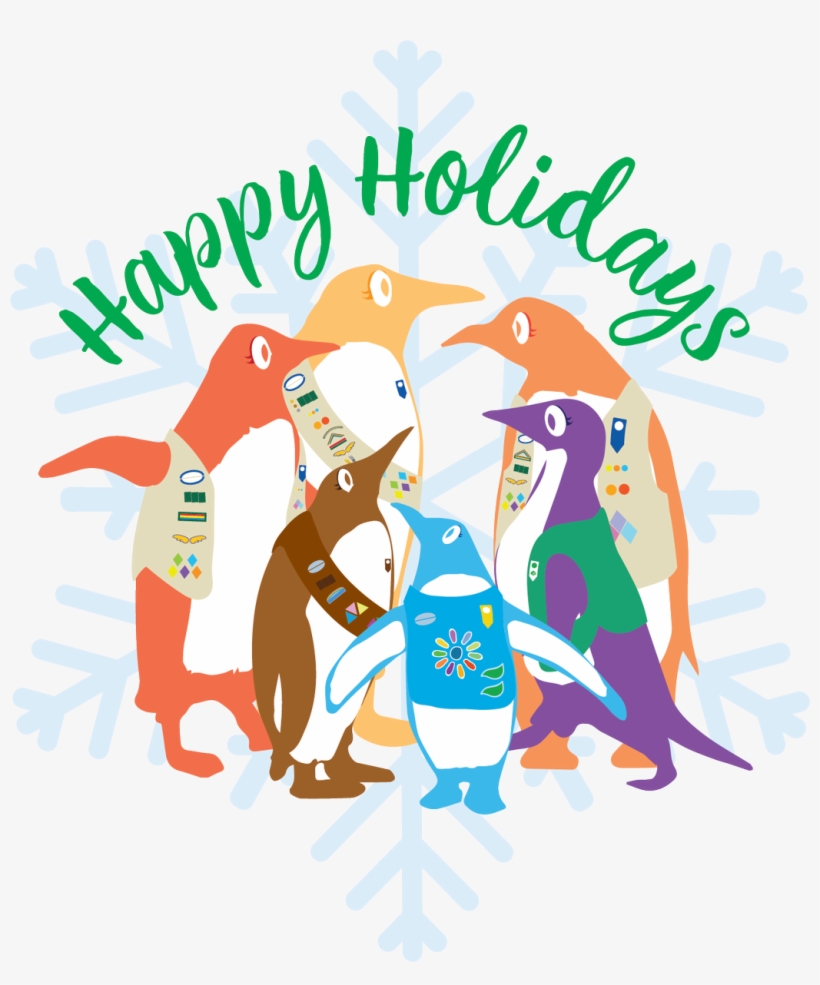 Gscnc On Twitter - Happy Holidays Girl Scouts, transparent png
